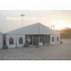 Big White 12m x 10m Clear Span Tent UV Resistant , Auto Show Warehouse
