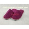 Dark Purple Wick Velvet Hotel Room Supplies Disposable Luxury Bathroom Closed Toe