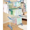 Steel compound tube metal clothes rack foldable drying coat drying rack tree stand