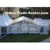Clear PVC Fabric Outdoor Party Tents With Wooden Flooring 6m * 10m