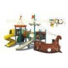 Amusement Park Timber Wooden Train Playground Recreation Equipment