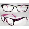 Hand Made Black & Pink Popular Acetate Eyeglasses Frames For Women With Demo Lens
