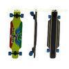 Latest Canadian Maple Longboard , Downhill Skateboarding Green Back