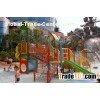 Multi level Platforms Splashing Water Aqua Tower Water Playground Equipment for adults
