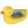 0.25mm PVC Inflatable Water Toys Of Yellow Duck For Toddler To Swim