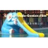 Custom Fiber Glass Childrens Animal Water Slide With Mouth Slide