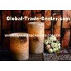 Birch Finish Straight Edge Flameless LED Pillar Candles / Battery Operated LED Candle