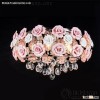 Fancy european style ceramic flower chandelier