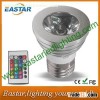 3W E27 IR Remote 16 Color Changing High Power RGB LED Spotlight
