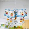 Lovely boy's room sports 5 lights football chandelier
