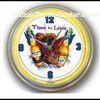 Professional Contemporary Round Neon Wall Clock For Bars CE / ROHS