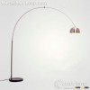 Fancy arch bow curved floor reading lamps