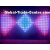 RGB full color Fireproof indoor LED video curtain light for stage / wedding party 3*4m