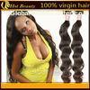 Brazilian cheap Remy Virgin Human Hair Extensions Natural Brown Chinese Wave for Women