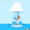 Fancy bicycle childrens blue table lamps