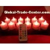 12 colors induction rechargeable electric plastic  LED candles