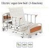 Electric low adjustable patient medical beds hospital with aluminum railing