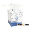 Cube facial tissue