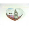 Heart Shaped Chocolate Tin Box Tinplate Containers For Candy