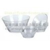 Clear glass salad bowls microwave and dishwasher safe FDA / SGS / BV Standard