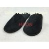 Black Velvet Hotel Disposable Slippers , Mens Novelty Slippers Sewing Diamond