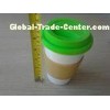 Custom Silicone Products , Silicone Coffee Mug / Double Wall Ceramic Mug For Advertising