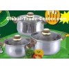 6 PCS Stainless Steel Cookware Sets,Cooking Pots and Pans with Mirror Polish