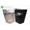Resealable Shinny Foil Spices Packaging Bags Clear Front Black Back