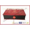 Luxury Foil in gold rigid board gift packing boxes ,  soft velvet holder