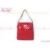 Fashion red and white polka dot bag / PVC Waterproof girls side bag