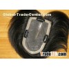 8 Inch Black Straight Chinese Human Remy Top Closure Toupee for Men