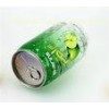 355ml Transparent PET Beverage Can / Juice Bottle With Aluminum Easy Open Lid