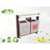 Separating Standing Steel Waste Bin For Public Nontoxic 93 * 40 * 100 CM