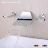 Contemporain généralisée cascade robinet évier salle de bains (Chrome) T6036