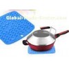 Non - toxic Blue heat resistant silicone mat for kitchen , silicone cooking mat