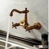 Antique inspiré robinet de cuisine - Wall Mount (fini laiton antique) TD0415E