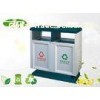 Separated Decorative Metal Waste Bin Steel Garbage Bins OEM Logo And Size
