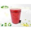 Small Stainless Pedal Bin Round Red Pedal Bin  For Hotel Room / Bathroom