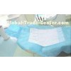 Pocket Disposable Dental Apron Water Proof Tissue Coated PE , 0.4mx0.5m