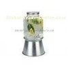 1.05 Gallon glass water dispenser with spigot , lid for party or restaurant