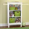 Painted White Simple Bookcase popular baby bookcases Adjustable levelers for uneven floors