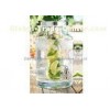 5.7L Glass beverage dispenser with infuser / Jar With Spout For cold juice drinking