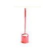 Red Heavy Duty Plastic Brush with Plastic Holder Eco friendly