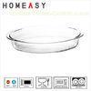 Heat-Resistant Borosilicate Glass Baking Dish Microwavable , Oval Glass Bakeware