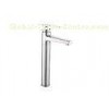 Modern Deck Mounted Basin Mixer Taps Square One Handle for Home / Hotel