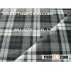 Stretch Plaid Cotton Nylon Fabric , Plain Weave Cloth Material