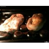 cobble style cast iron bake dish