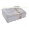 White Embroidery Hotel Bath Towels Wall Grid embroidery Patten