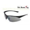 Ladies Protective Polarized Sport Sunglasses With TR90 Black Frame