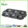 Non-Stick Carbon Steel 6 Hole Flower Shape Muffin Baking Tin